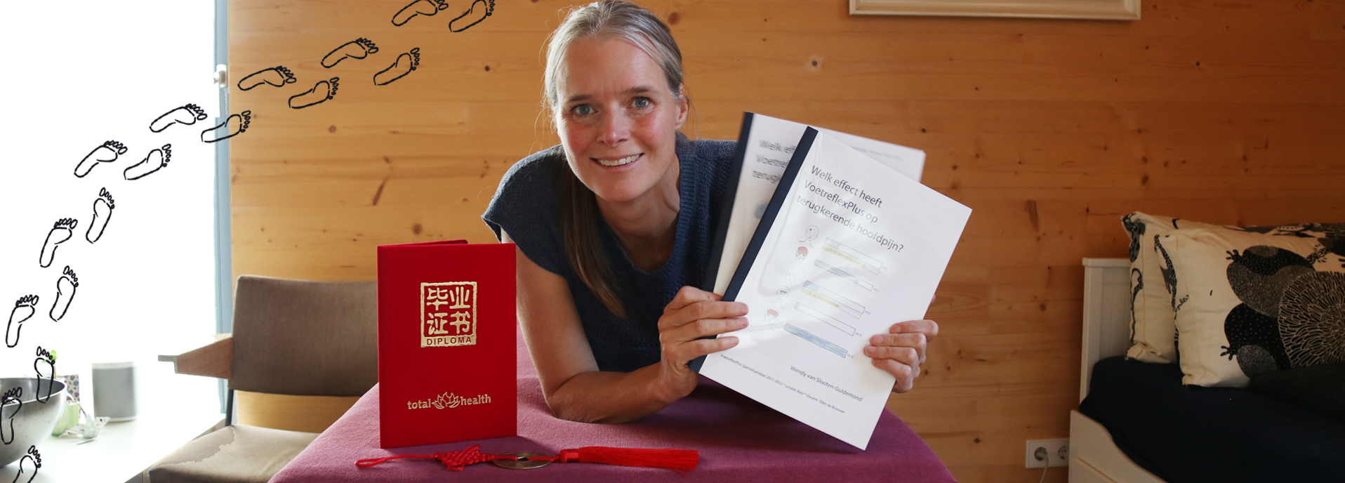 Ik heb mijn diploma gehaald. Heel blij.